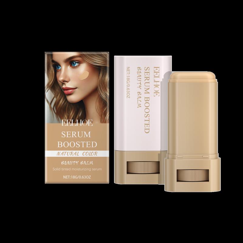 Stick Foundation Balm Serum Boosted Skin Tint Foundation Stick Smooth Plumper Hight Coverage Travel Bronze Foundation Stick Make