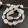 1String, Boho Irregular Pearls, Luxury Natural Freshwater Pearl Beads for Jewelry Making DIY Necklace Bracelet Crafts, Mother's Day Gift 36cm