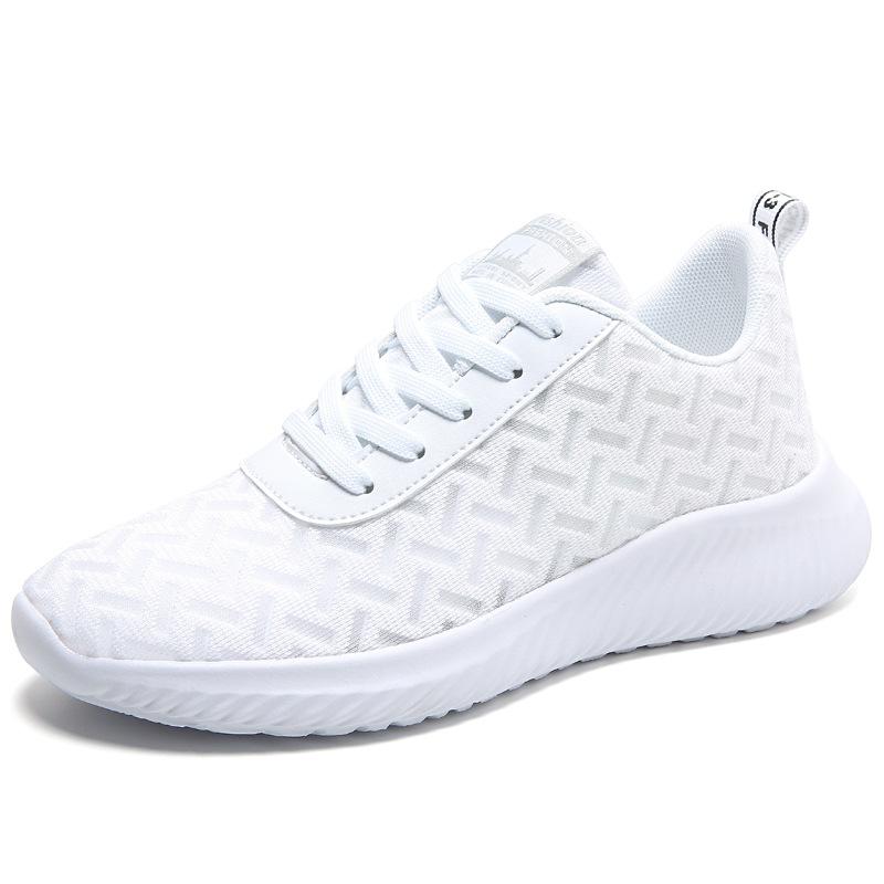 

Spring and summer breathable mesh shoes small fresh girl tide shoes lightweight sports shoes running shoes casual shoes large size women s shoes 42 белый