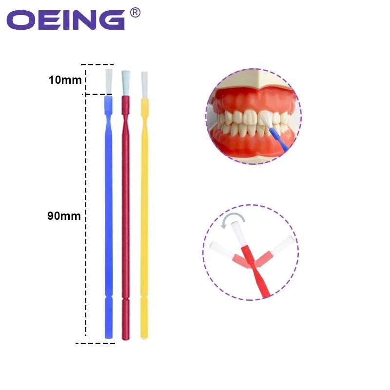 100 Stück Dental Microbrush Applikatoren Einweg Micro Bürste Biegsamer Langer Stiel Bürste Zahnaufhellung Mund Zahnarzt Reinigungs Werkzeuge