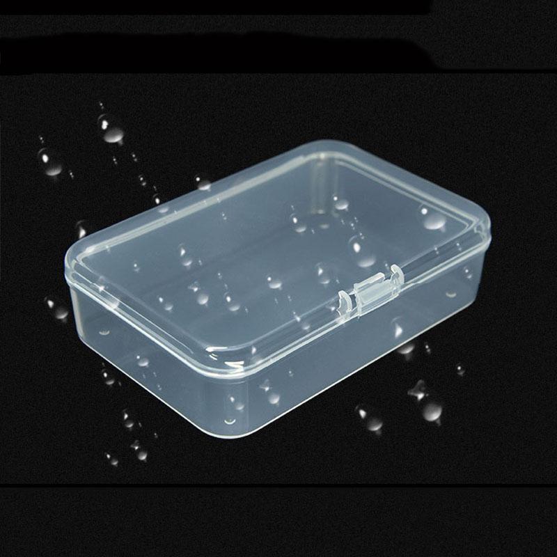 5Pcs Pp Boxes Rectangle Plastic Clear Dustproof Storage Case for Small Items Container Jewelry Earrings Beads Packaging Boxs
