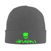Gunki Logo Angling Skull Fishing Gunki Warm Knitted Cap Fashion Bonnet Hat Autumn Winter Outdoor Beanies Hats for Unisex Adult