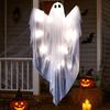 Halloween Ghost Dimmable Light Up Ghost Decorations Halloween Decoration Ghost Pendant Horror Prop Party Decoration for Garden