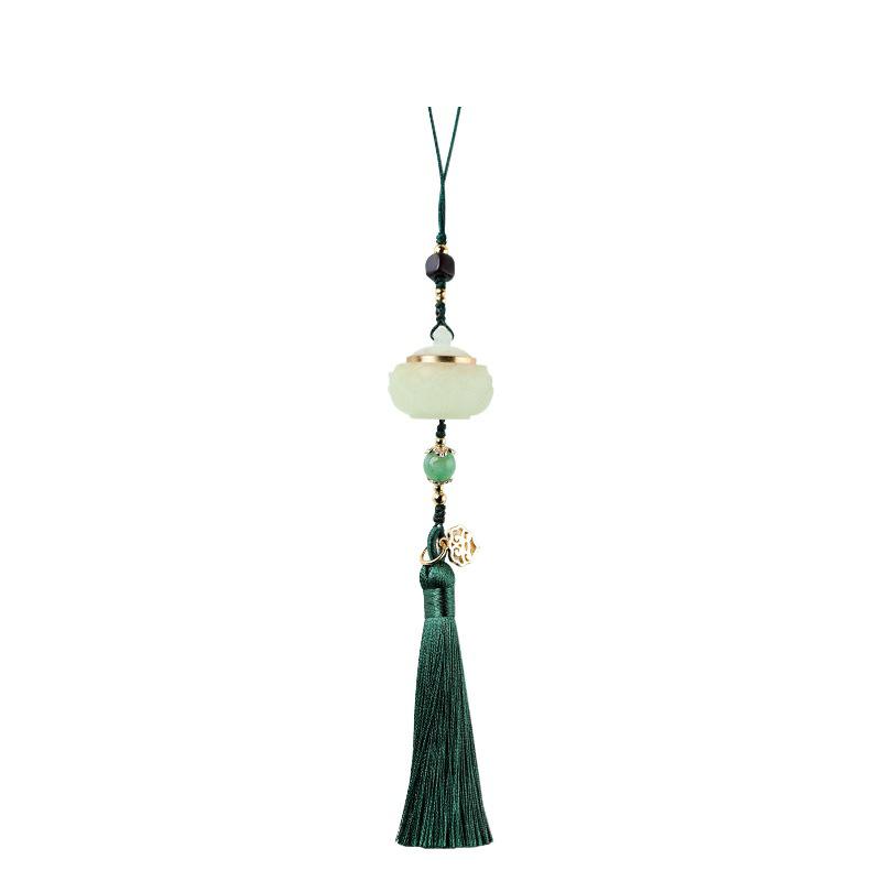 Leuchtende Lotus-Beutel-Quaste: Leuchtende Handykette & Hanfu-Anstecknadel-Anhänger im Retro-Stil