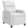 Massage Relax Chair White Fabric