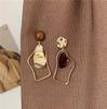 Metal Irregular Drop Women Earrings Geometric Statement Earrings Fashion Jewelry Wedding Accessories Pretty Lady Earring Decor