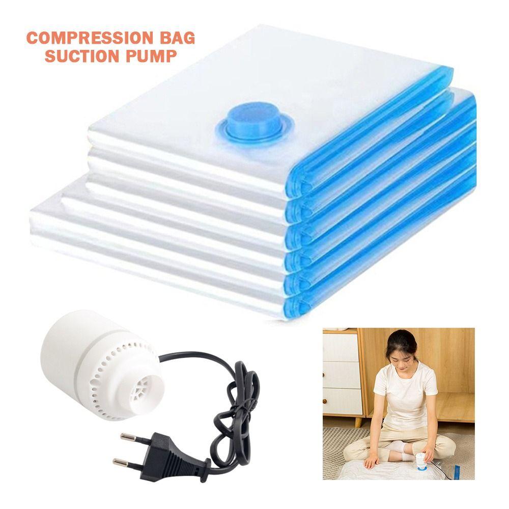 EU/US Plug Electric Vacuum Pump Space-saving Compression Bag Clothes Blankets Storage