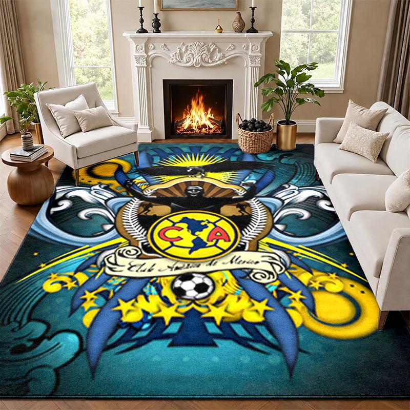 Club America Carpet Door Mat for Living Room or Bedroom Protective Mat Under Chair Office Decoration Christmas Gift Birthday Present
