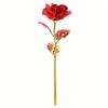 10pcs Artificial Gold Foil Rose Flower Full Blossom Presents, Romantic Gift for Her, Creative Thanksgiving Mother's Day Valentine's Day Women's Gift