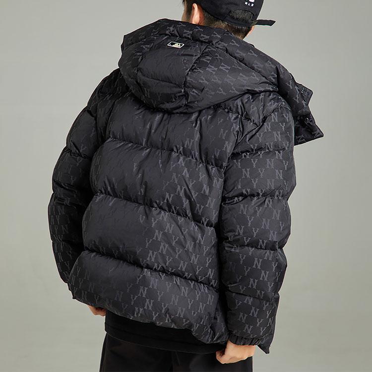 MLB New York Yankees Vintage Casual Down Jacket With Hood Unisex Outerwear Black 3ADJM0426-50BKS