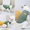 1pc Green Bear Vest Pet Dog Clothes Cat Solid T-shirt Clothing Dogs Thin Small Fashion Chihuahua Summer