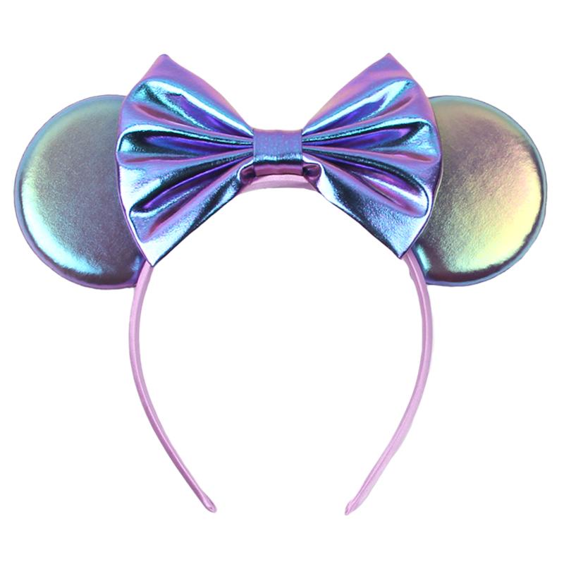 Einfarbiger Mausohren-Stirnband für Mädchen Frauen Geburtstagsparty Haarband Festival Cosplay Haarschmuck