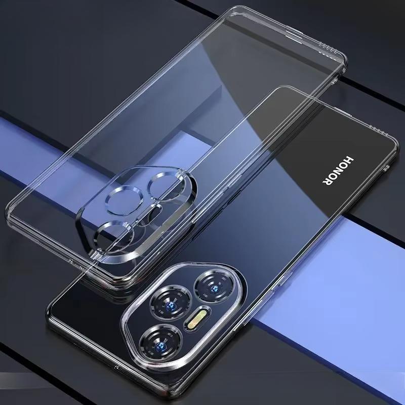 Verchromter Rahmen Weiche Hülle für Honor 400 Pro 400lite Stoßfest Galvanisiertes Silikon TPU Bumper Handy Rückseite für Honor400