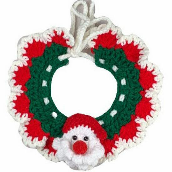 Christmas Cat Scarf: Warm Knitted Collar with Bell