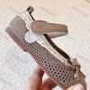 Mode Mädchen Prinzessin Schuhe 2025 Frühling Neu Baby Koreanisch Rutschfest Weich Retro Vielseitig Kinder Freizeitschuhe Mesh Atmungsaktiv Flache Schuhe