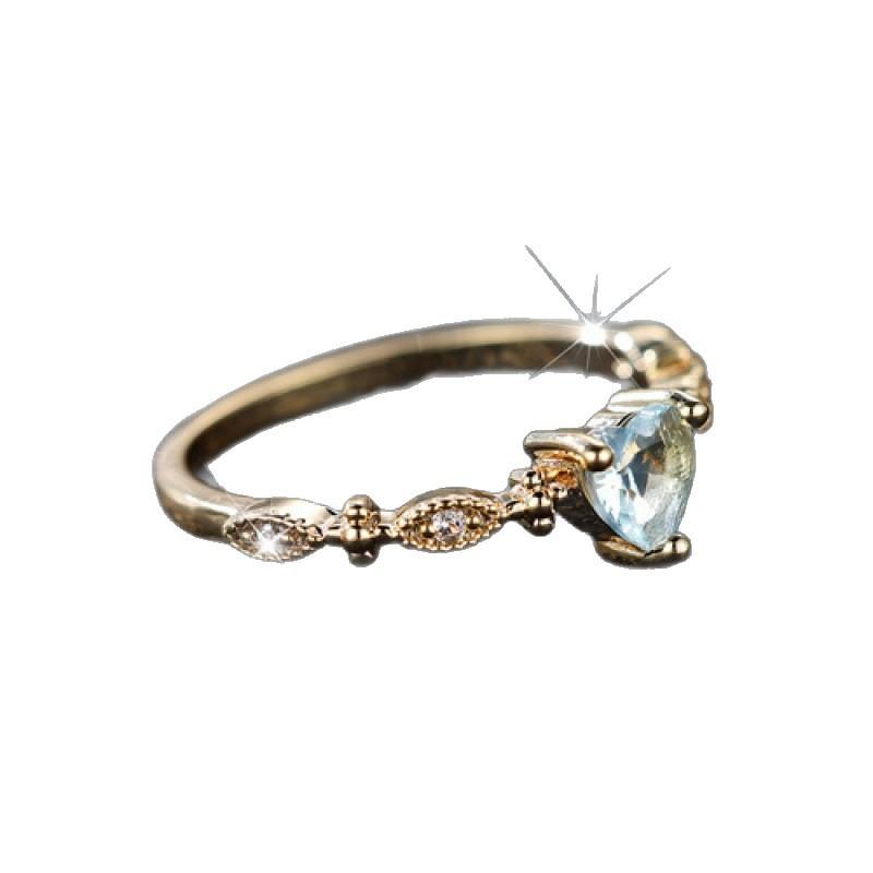 Pinduoduo's new heart shape, trendy and versatile Xiaoxiangfeng ring, jewelry, a must for travel