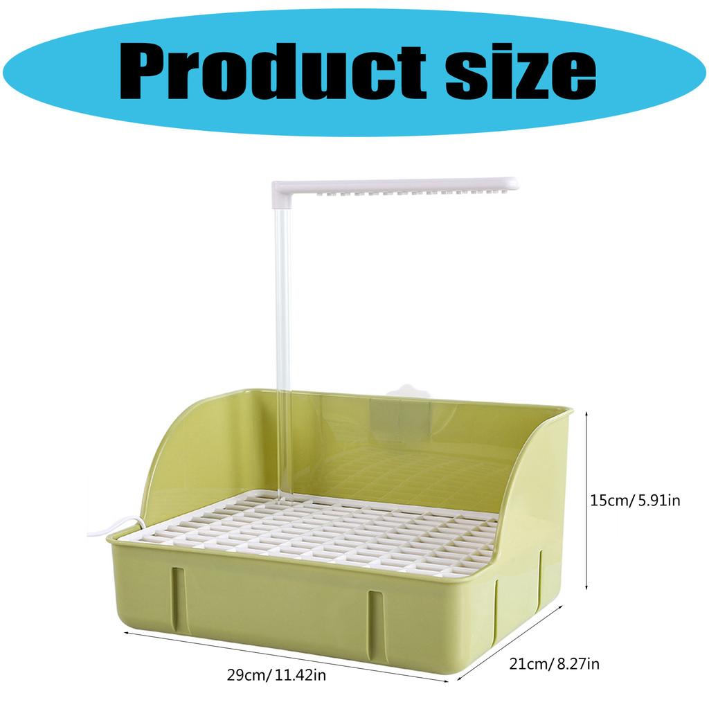 Automatic Bird Bathhouse Bathtub Parrots Shower Box with Multiple Tap Shower Multifunctional Bird Bathtub