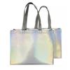 Silver Bag Clothing Store's Large Capacity Handheld Non-Woven Laser Tote Bag - Souvenir Gift Bag