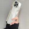 Simple Single Flower Tempered Glass Phone Case Suitable for iPhone 17 16 15 14 13 12 11 Pro Max Plus Shockproof Back Cover
