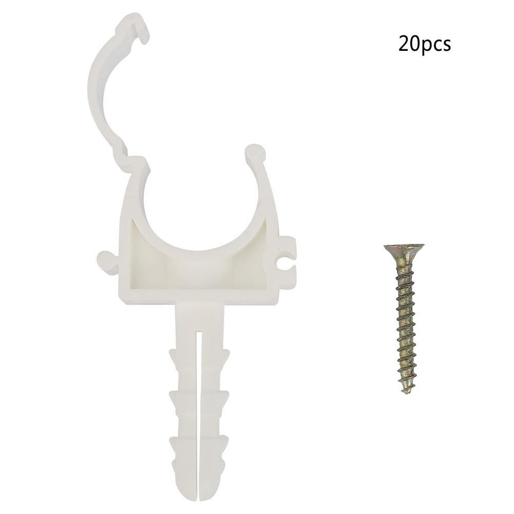 U Shaped Pipe Tube Clamp Water Pipe Fixed Clips Support Holder with Screws (25mm)