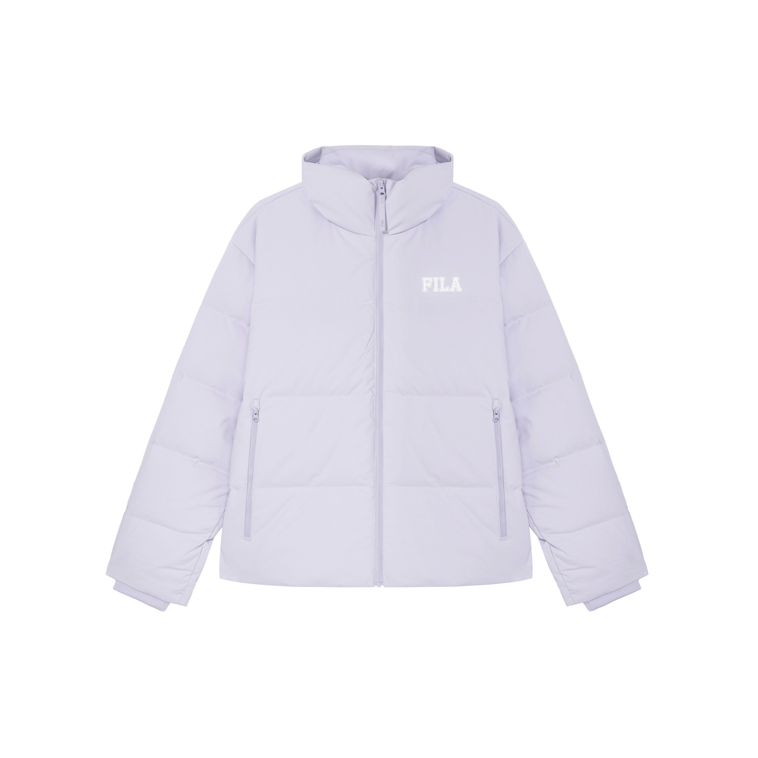 

FILA Флисовая подкладка Полная молния Воротник-стойка Теплая Водоотталкивающая Устойчивая к пятнам Повседневная Деловая Куртка-пуховик с длинным рукавом F51M449904F-PR XXL