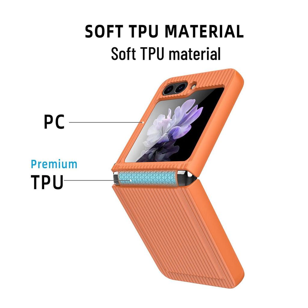 Ultra-Thin Samsung Flip5 Protective Case: Hinge Drop-Proof Design with Integrated Film