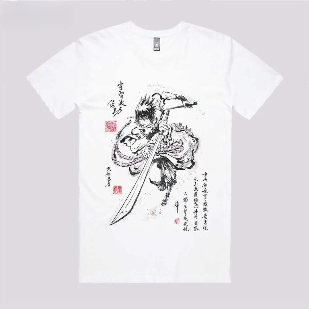 2025 Summer Spell Return T-Shirt Five Wushu Japanese Anime Peripheral Printed Short Sleeve Top Men's and Women's Trend Top