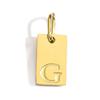 Gold-Plated Stainless Steel Alphabet Charm Pendants - DIY Jewelry Accessories
