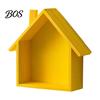 Wall Shelf Wood House Display Shelf, Mounted Decorative Floating Kids Room Small Toys Dolls Organizer for Entryway, Living Room, Nursery