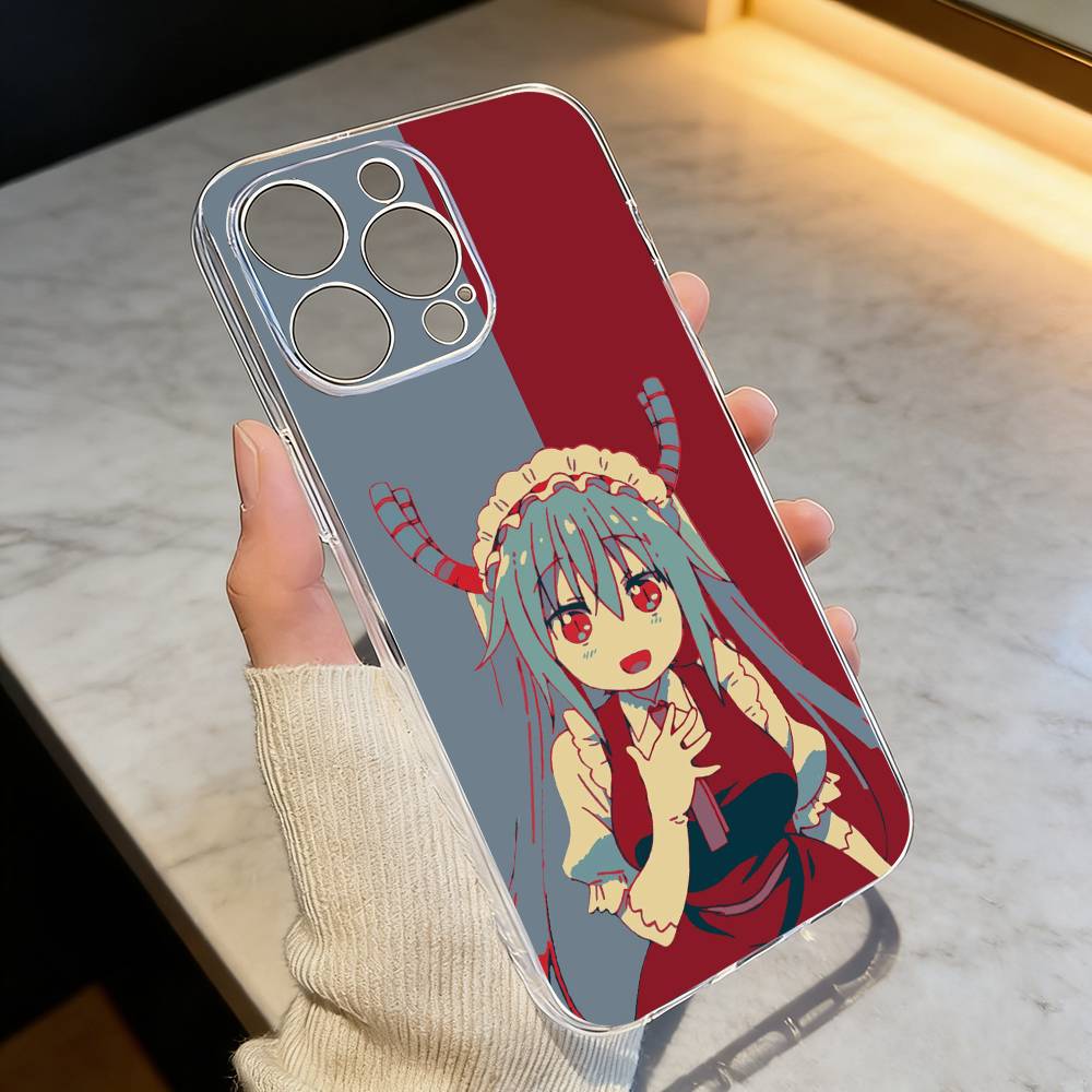 D-Dragon Maid Tohru Ilulu Phone Case Transparent Silicone Soft For iPhone 17 16 15 14 13 12 11 Mini Pro Max Plus