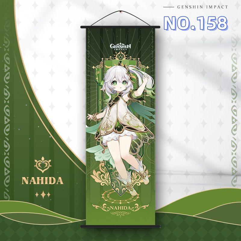 

[USED] Limited time discount NO158 Noheeda Genshin hanging scroll 75x25cm hanging picture lr3