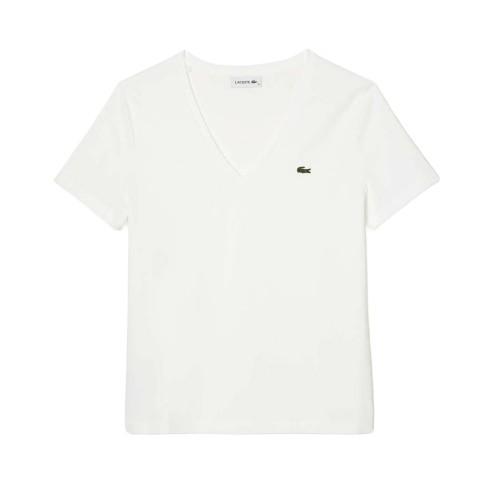 Lacoste Womens/Ladies V Neck Loose Fit T-Shirt
