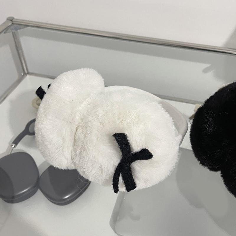 Cute Bow Warm Ear Protective Ear Muffs Universal Ear Warmers Adults Accessories