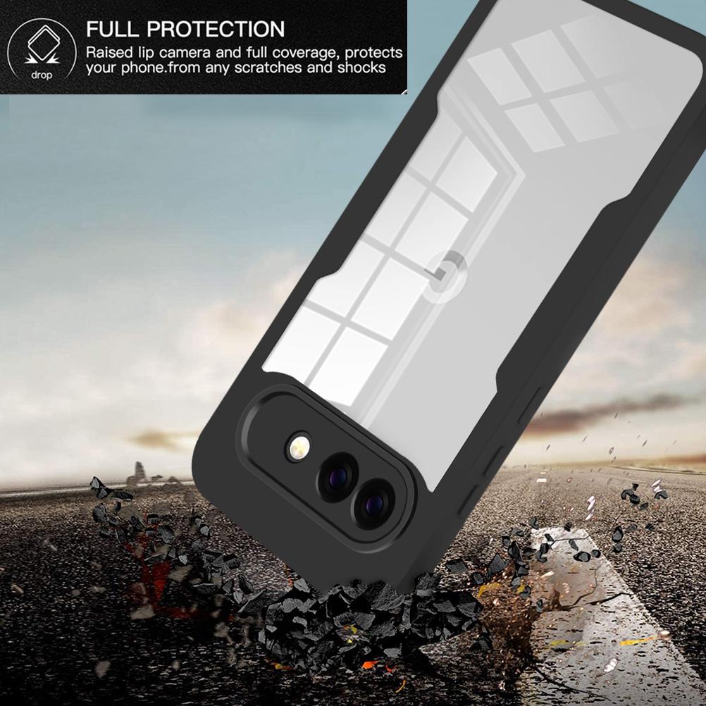 Luxury Transparent 360 Full Body Protect Shockproof Case for Google Pixel 10A Pixel 10 Pro XL 9 Pro Anti-drop Protect Back Cover