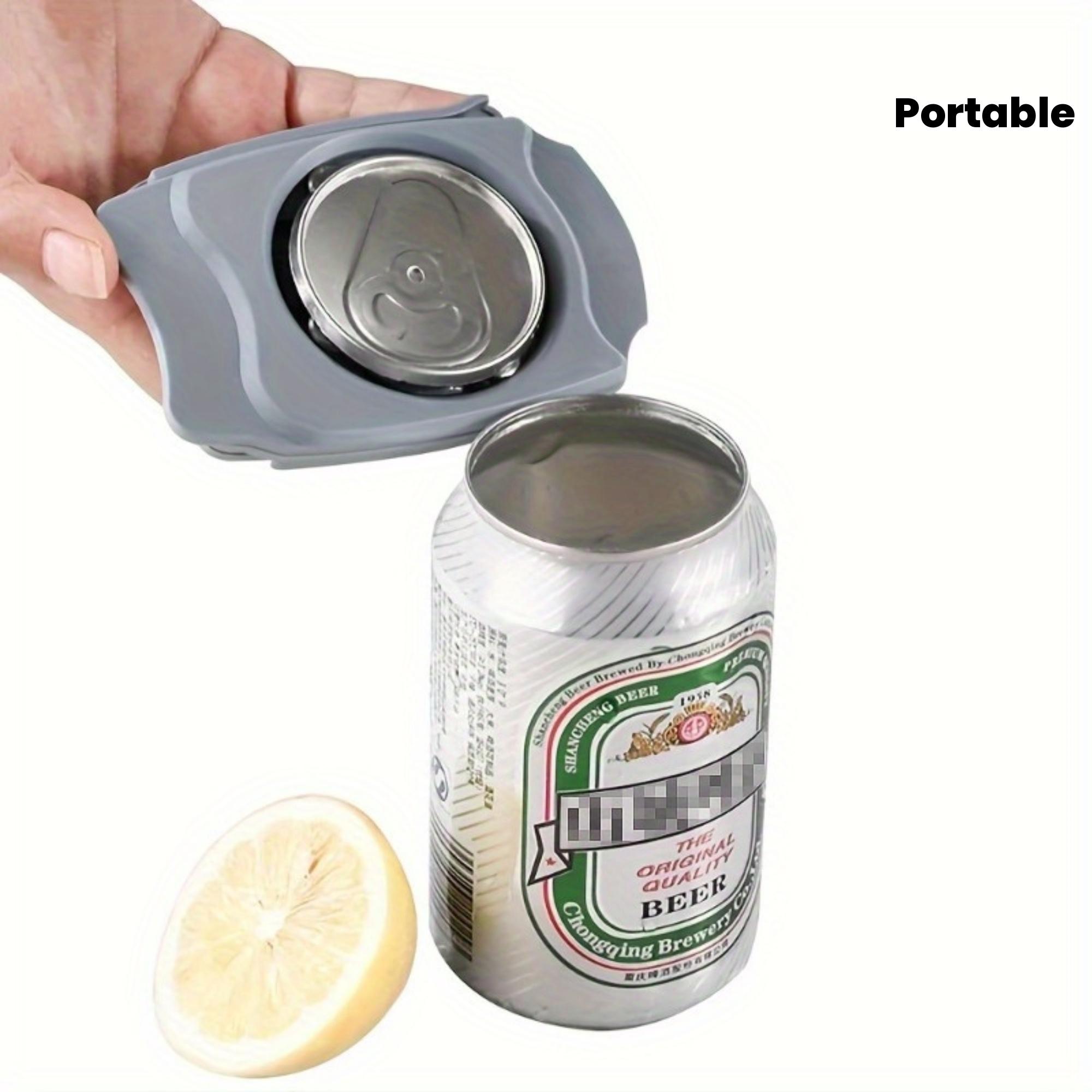 

[Ergonomic Can Opener] Ergonomic 1pc Manual Can Opener | Smooth Edge Safety Design, No Sharp Cuts, Portable Tool for Beer Cans