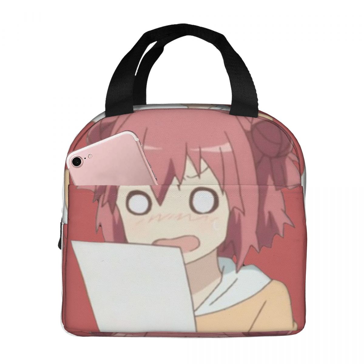 Akari From Yuru Yuri Anime Insulated Lunch Bag for Women Kids Leakproof Food Boxes Thermal Lunch Box Tote One Size