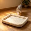 Yousheng Quilted Cat Bed Breathable Floral Pet Lounger Machine Washable Pet Bed with Raised Edges for Cats Small