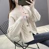 Women's Autumn 2025 Stylish Solid Color Knitted Cardigan - Thickened Short Versatile Coat
