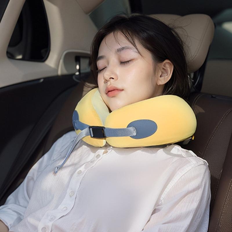 Memory Foam Travel Neck Pillow for Head and Neck Support Soft U Shape Cushions for Airplanes Car Home Office