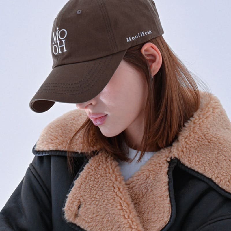 

MooiHead Logo Signature Ball Cap_6 Colors brown