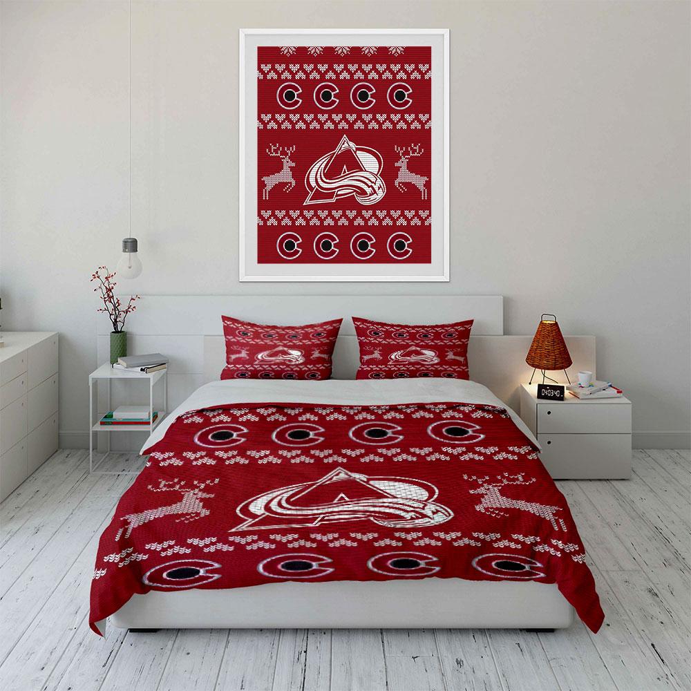 "Red Winter Deer Bedding Set" Bedding Duvet Cover Set Duvet Cover Pillowcases (1 * Duvet Cover 2 * Pillowcases, Without Duvet Insert)
