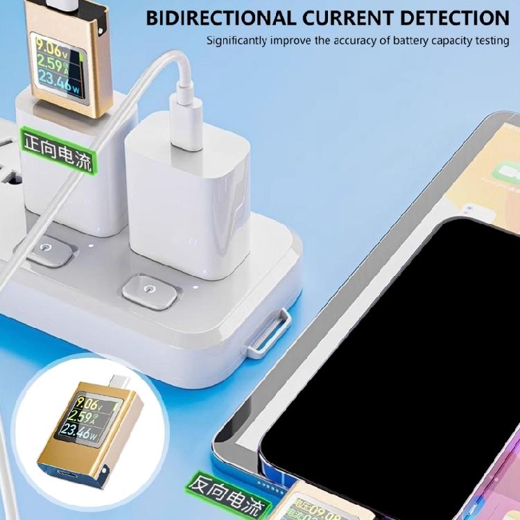 USB C Power Meter Digital Multimeter for Accurate Voltage and Current Readings PD3.1 Type C Charging Adapter Detector