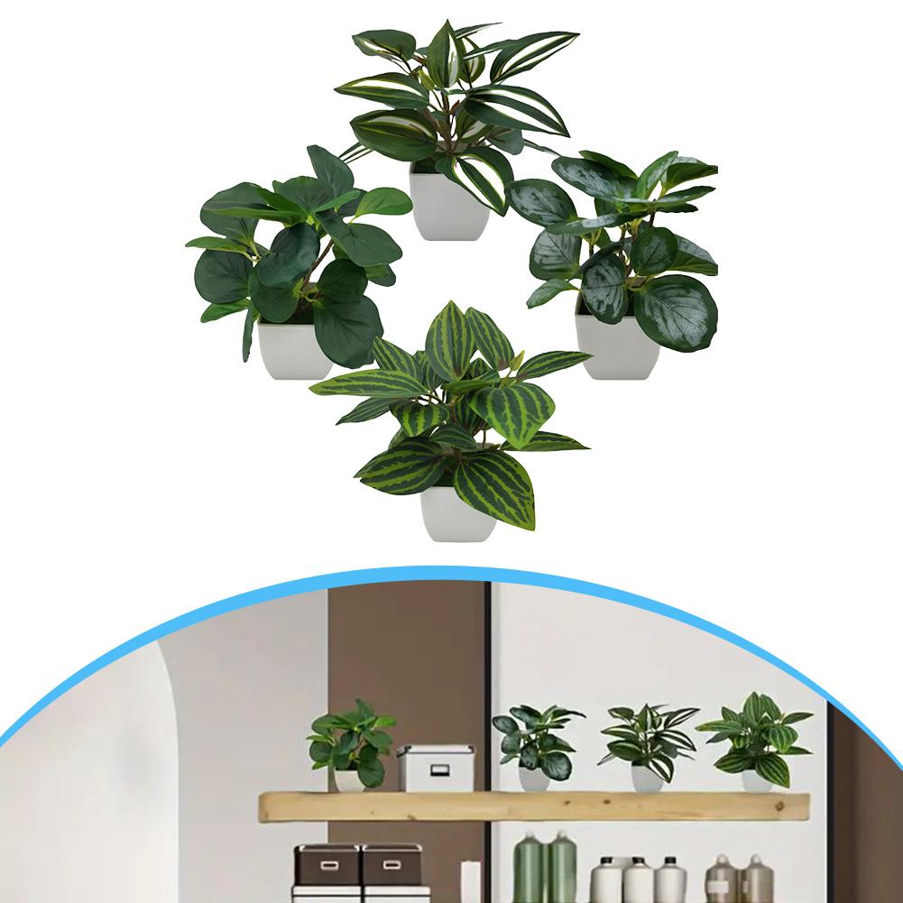 Small Artificial Plants For Decor Artificial Plants Artificial Potted Plants Compact Design Lifelike Appearance
