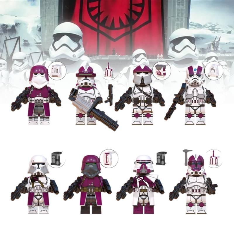 Colorful Plastic Clone Engineer Paratrooper Building Blocks For Kids Educational Toy