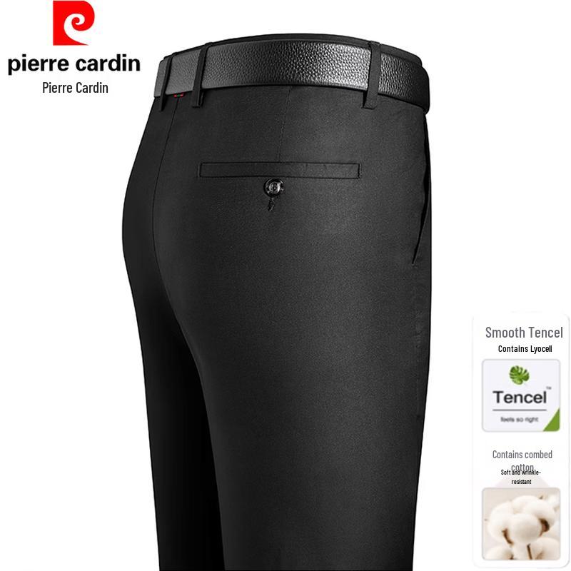 Pierre Cardin Men s Summer Straight-Leg Lyocell Blend Casual Pants 36