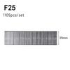 1105 Stück F15/F20/F25/F30 Klammern Gerade Nageldübel 304 Edelstahl Nagelpistole-Nagler Klammer für Heimwerker Holzbearbeitung Elektrowerkzeuge