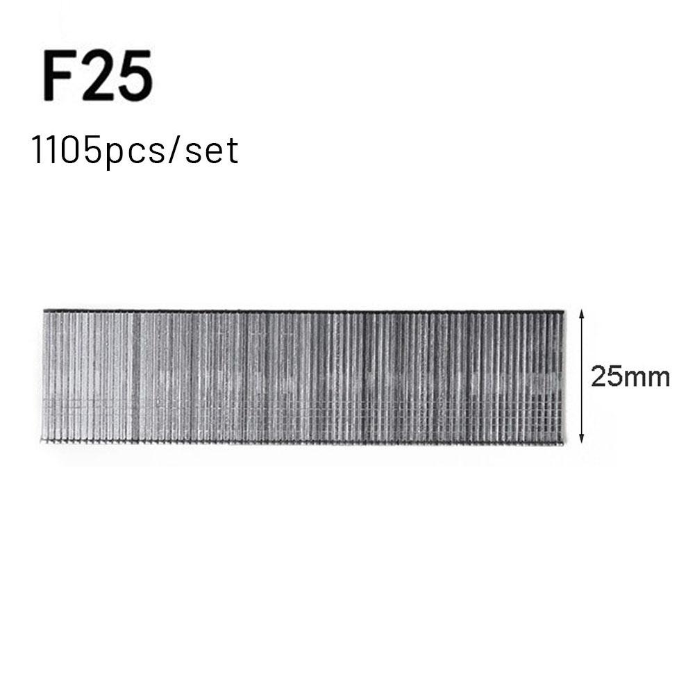 1105 Stück F15/F20/F25/F30 Klammern Gerade Nageldübel 304 Edelstahl Nagelpistole-Nagler Klammer für Heimwerker Holzbearbeitung Elektrowerkzeuge