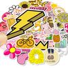 100 Popular Pink Fresh Graffiti Stickers Bicycle Skateboard Guitar Suitcase Waterproof Stickers