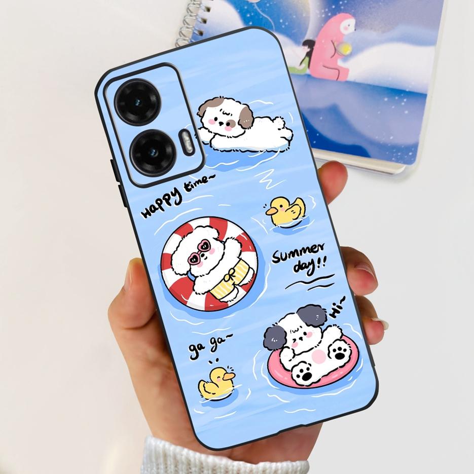 For Motorola Moto G35 G55 G85 Case Cute Painted Cover Matte Phone Case For Moto G85 G 35 G55 MotoG35 MotoG55 MotoG85 Soft Fundas
