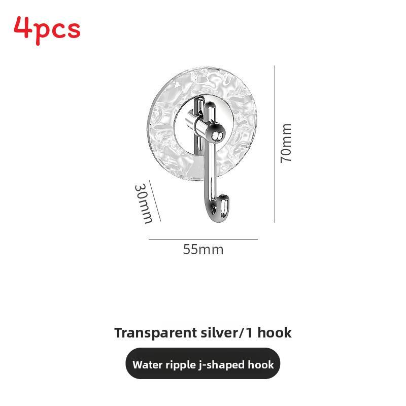 Plastic Adhesive Hooks Set With Strong Hold For Bathroom Kitchen And Home Organization